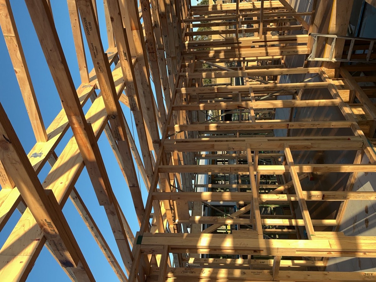Slotted brackets not installed, recorded during a frame inspection in Oran Park