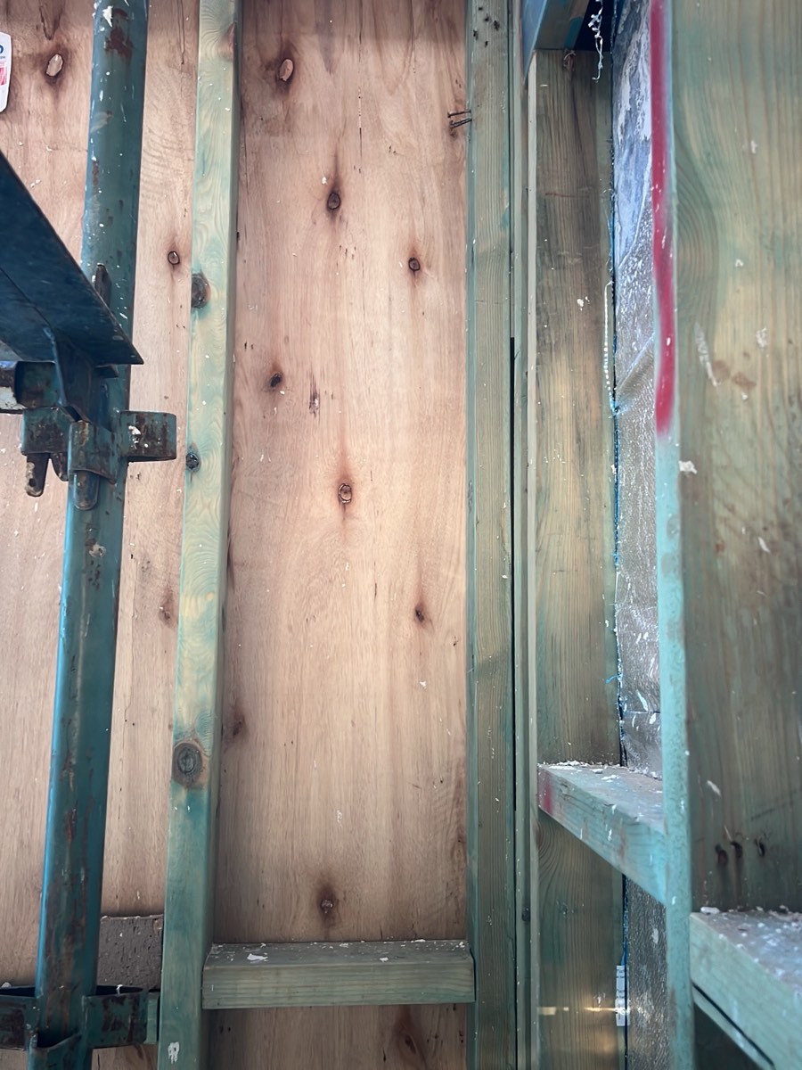 Fixing missed to plywood bracing, recorded during a frame inspection in Gledswood Hills